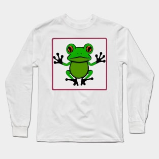 green frog Long Sleeve T-Shirt